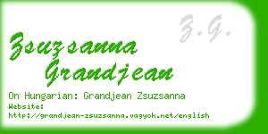 zsuzsanna grandjean business card